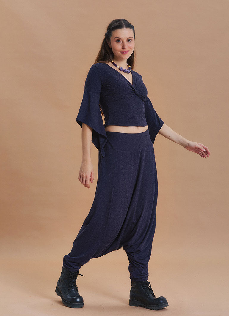 Women's Green Winter Joggers with Elastic Cuffs 7043