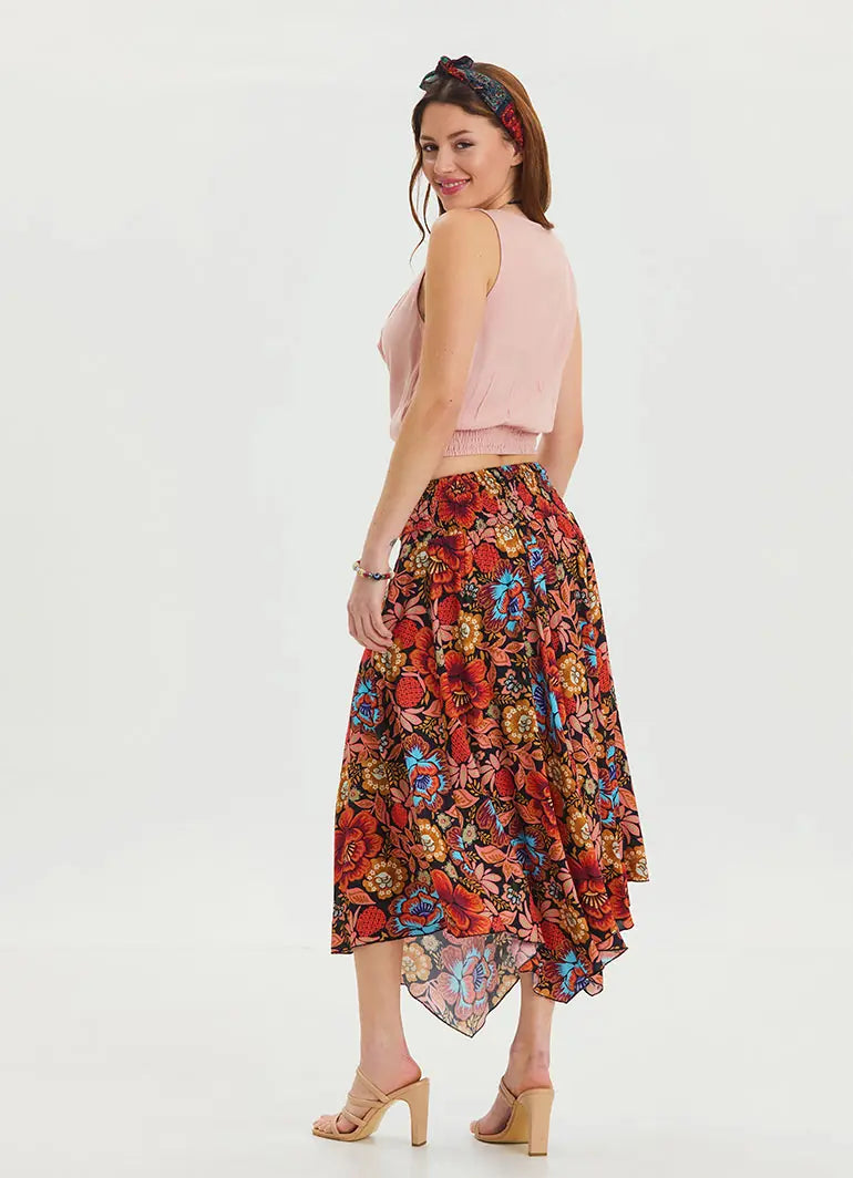 Lastikli Kolsuz Degaje Yaka Pudra Şık Crop Bluz 6523