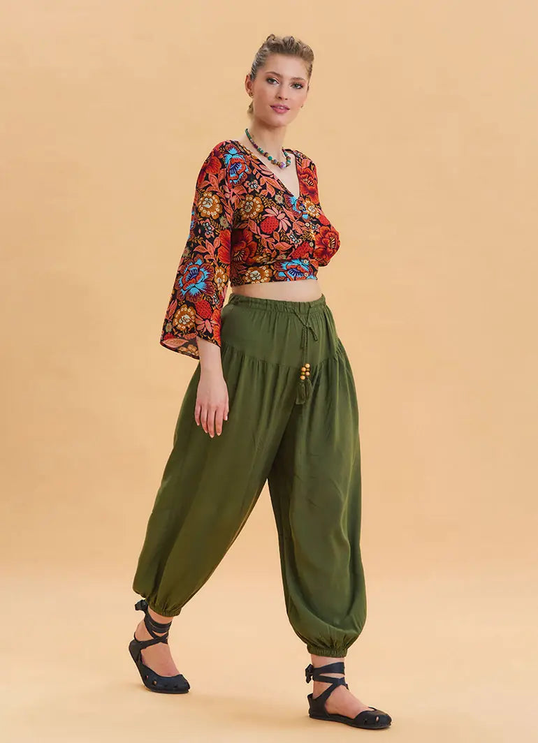 Şalvar Haki Pantolon 2759