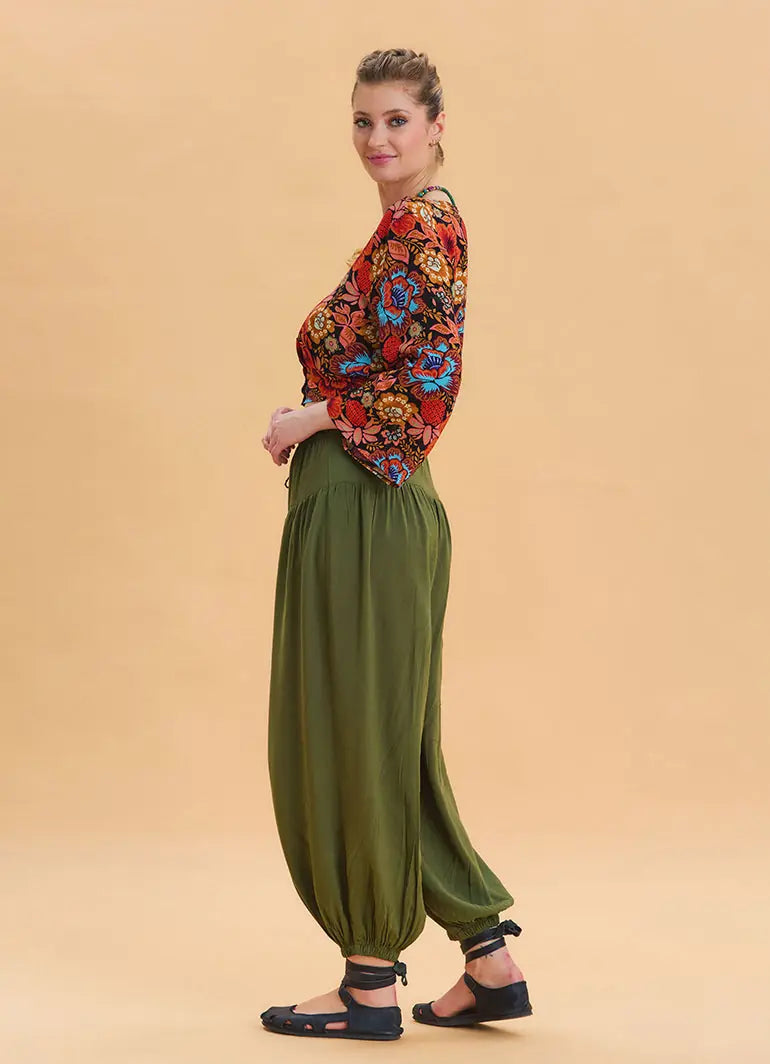 Şalvar Haki Pantolon 2759