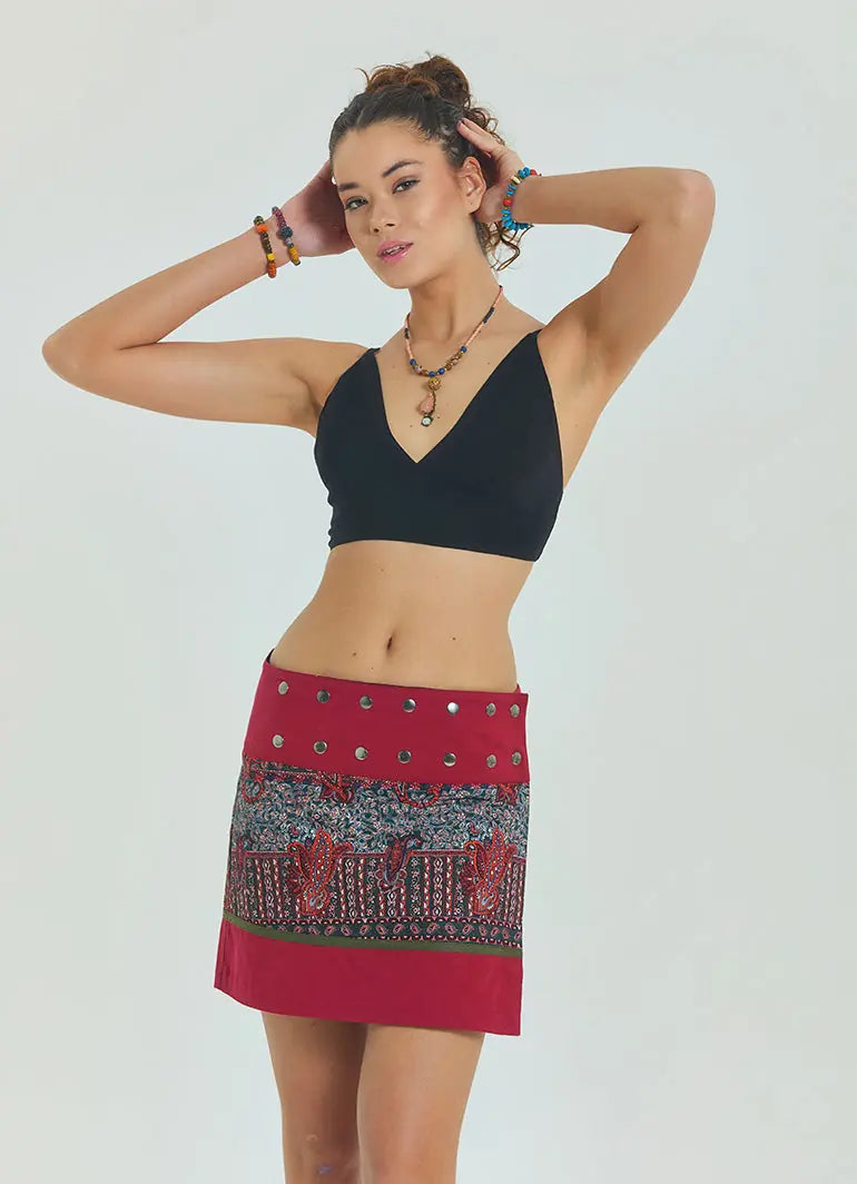 Bağcıklı Sırtı Açık Ayarlanabilir Siyah Crop Bluz 6967