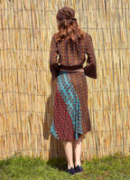 Authentic Patterned Midi Skirt 4931