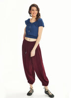 Şalvar Bordo Pantolon 2758
