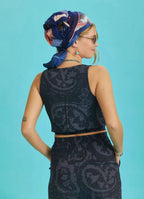 Lastikli Kolsuz Degaje Yaka Gri Şık Crop Bluz 6524