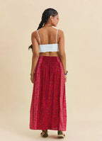 İnce Askılı Düğme Detaylı Beyaz Crop Top 7248