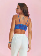 İnce Askılı Cut Out Detay Desenli Bralet 6567