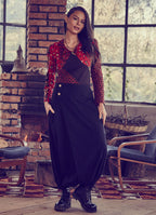 Black Ethnic Harem Pants with Pockets 236