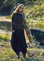 Bohemian Waist Tie-Up Pocket Detail Harem Maxi Skirt 62