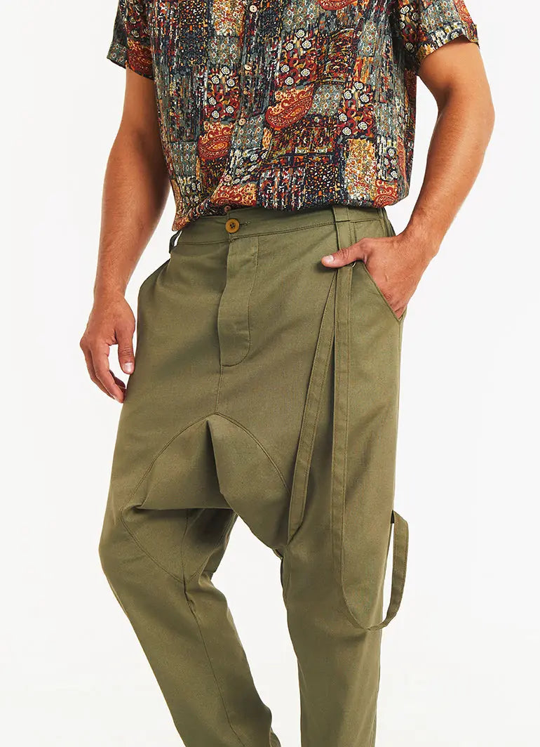 Düz Paça Toprak Erkek Şalvar Pantolon 5341