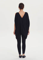 Bohemian Style Off-Shoulder Black Maternity Tunic 1381