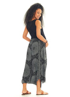 Gri Desenli Beli Lastikli Hamile Pantolon 3541