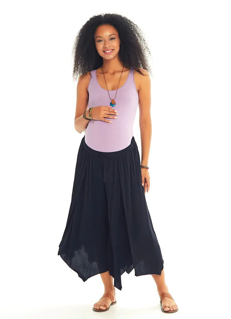 Siyah Beli Lastikli Hamile Pantolon 3539