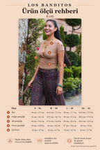 Double-Breasted Short Sleeve Brown Crop Blouse 7313