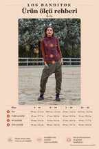 V-Neck Criss-Cross Buttoned Burgundy Ethnic Blouse 7116