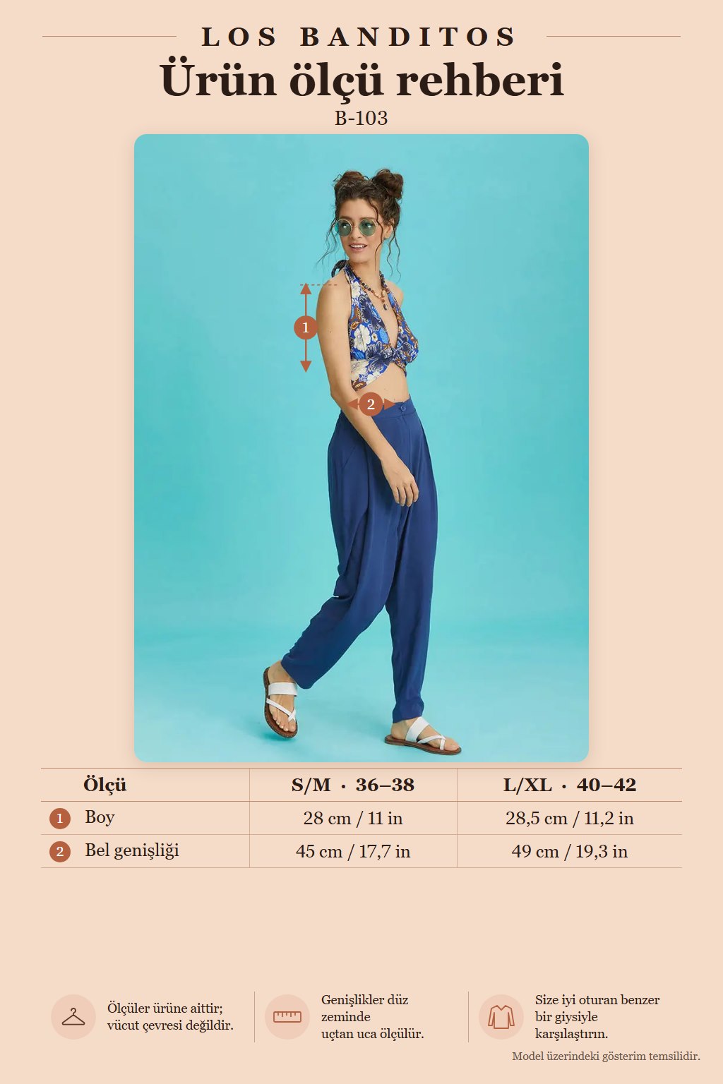 Halter Neck Blue Patterned Crop Blouse 6344