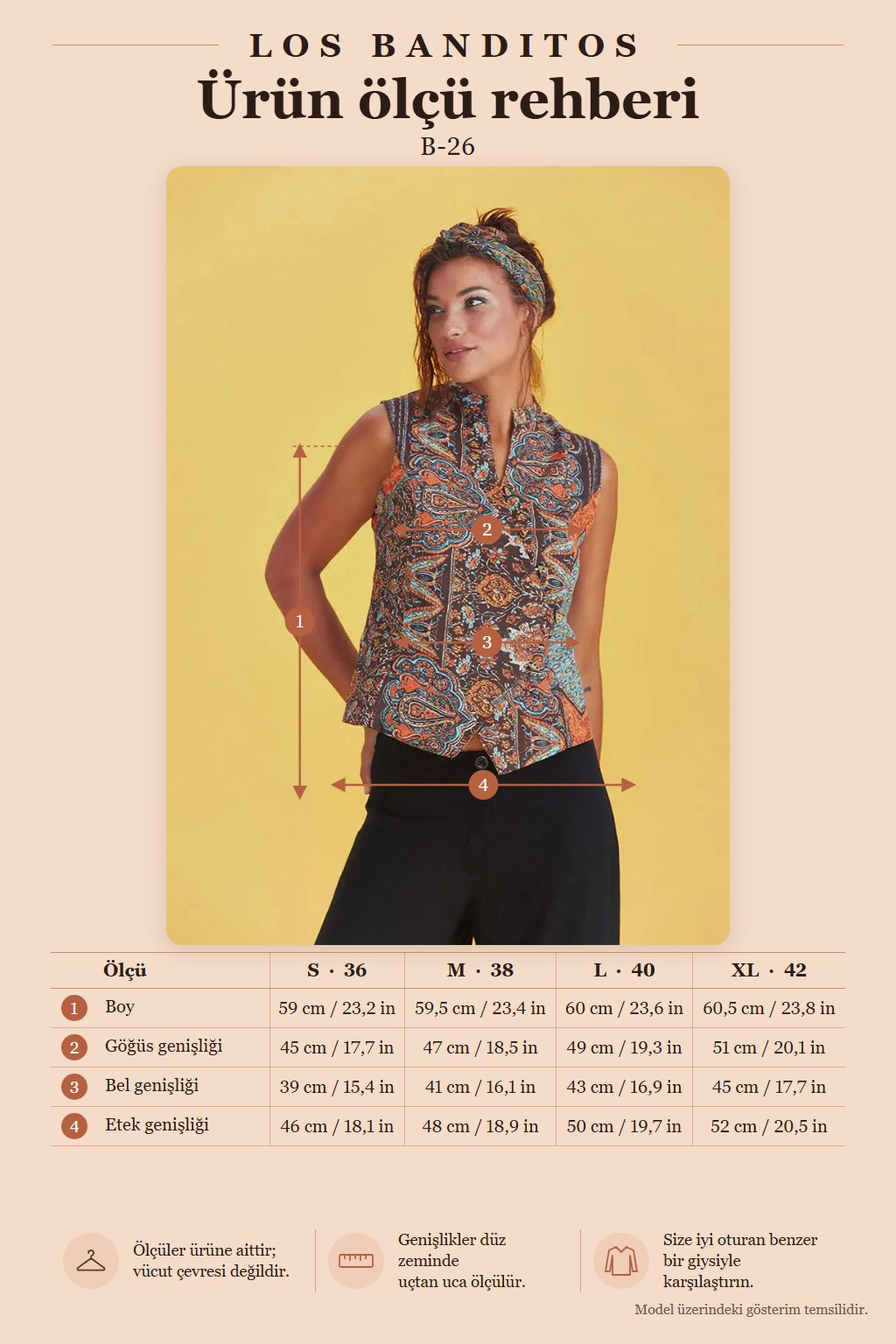 Bohemian Style Cross-Button Coffee Babil Blouse 4915