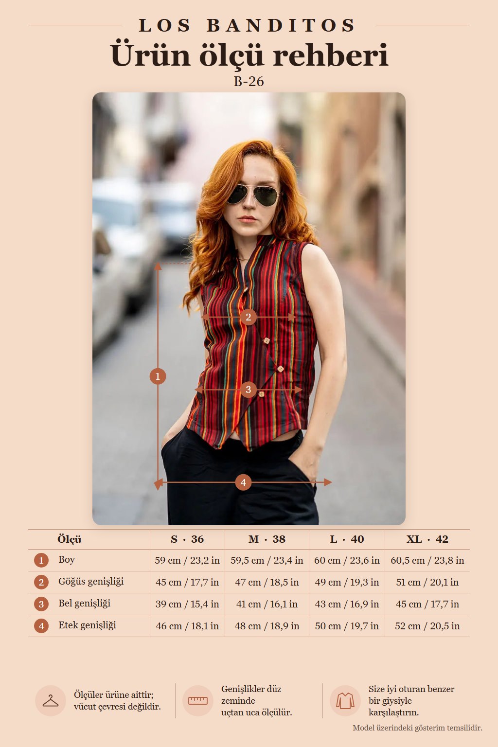 Cross-Button Striped Sleeveless Red Blouse 420
