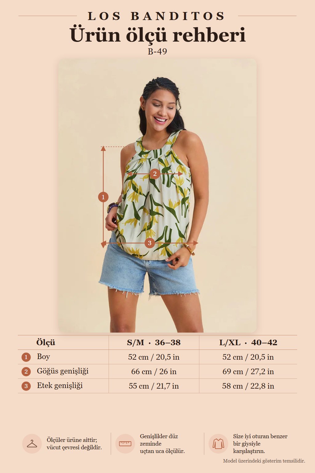 Halter Neck Button Detail Pleated Anita Patterned Sleeveless Blouse 7223