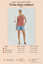 Halter Neck Button Detail Pleated Floral Pink Blouse 6991