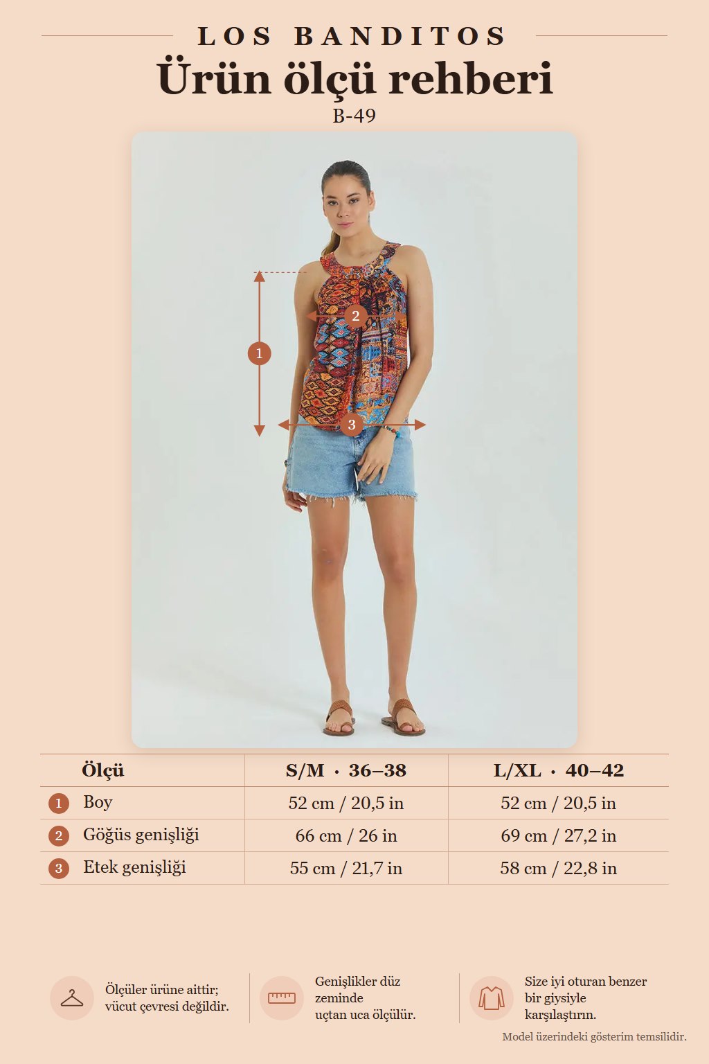 Halter Neck Button Detail Pleated Orange Authentic Blouse 6993