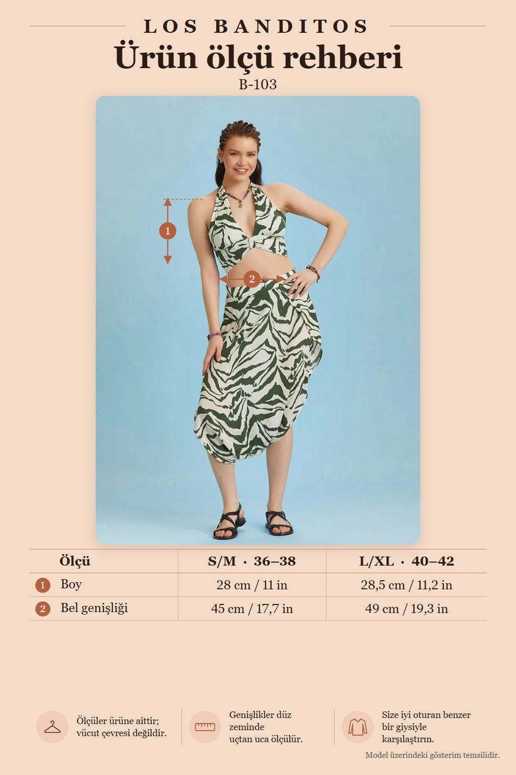 Boyundan Bağlamalı Desenli Crop Bluz 6340