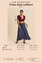 Derin V Yaka Beli Gipeli Bordo Crop Bluz 7263