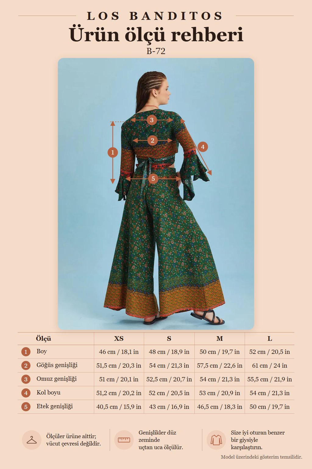 Green Floral Patterned Bell Sleeve Crop Blouse 6261