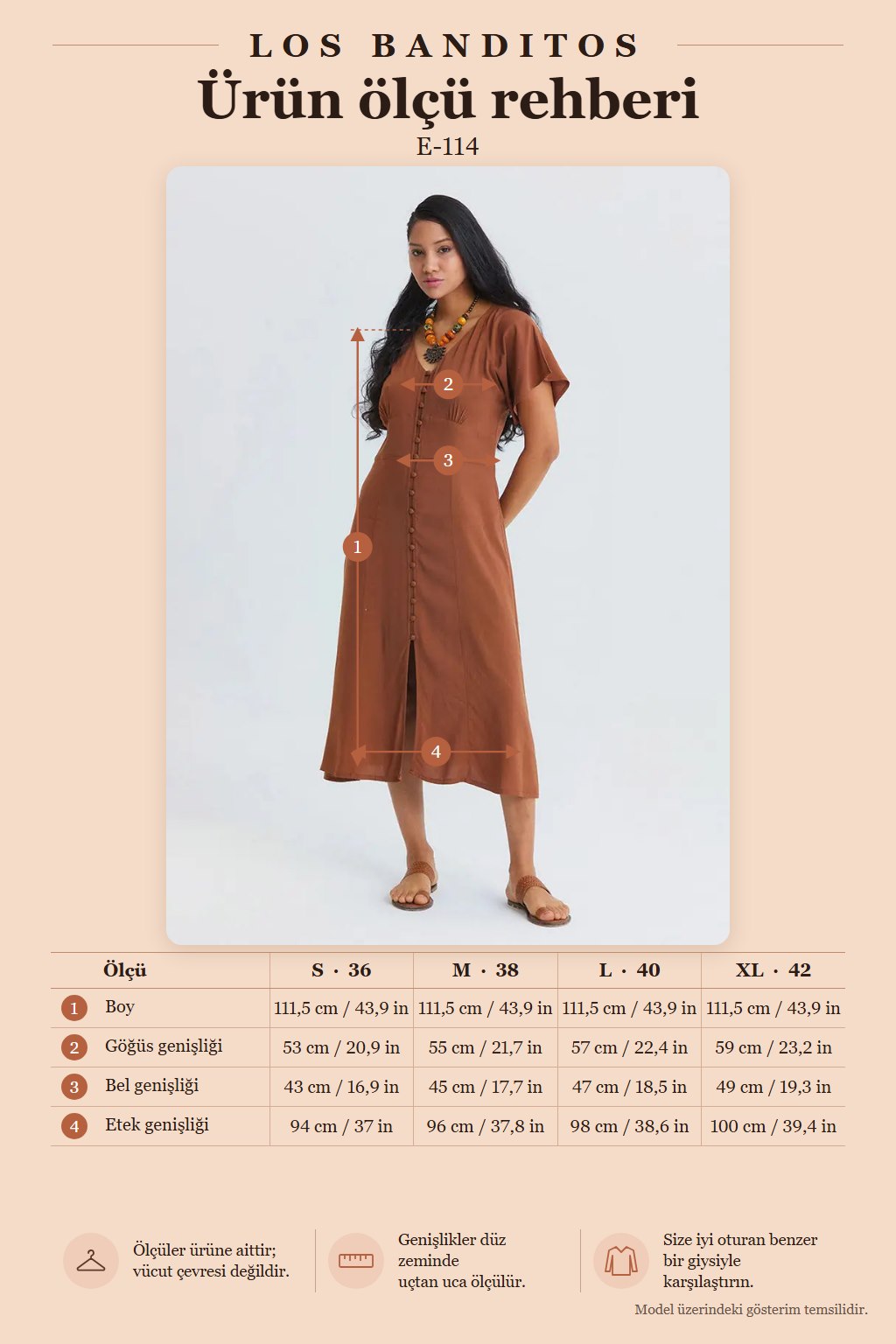 Button-Down Batwing Sleeve Brown Casual Dress 7131