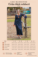 Boat Neck Tie-Waist Flared Sleeve Anthracite Winter Dress 7036