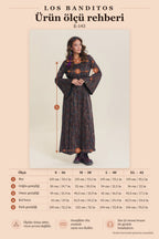 Boat Neck Tie-Waist Flared Sleeve Brown Winter Dress