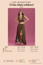 Deep V-Neck Floral Print Summer Blouse 6504
