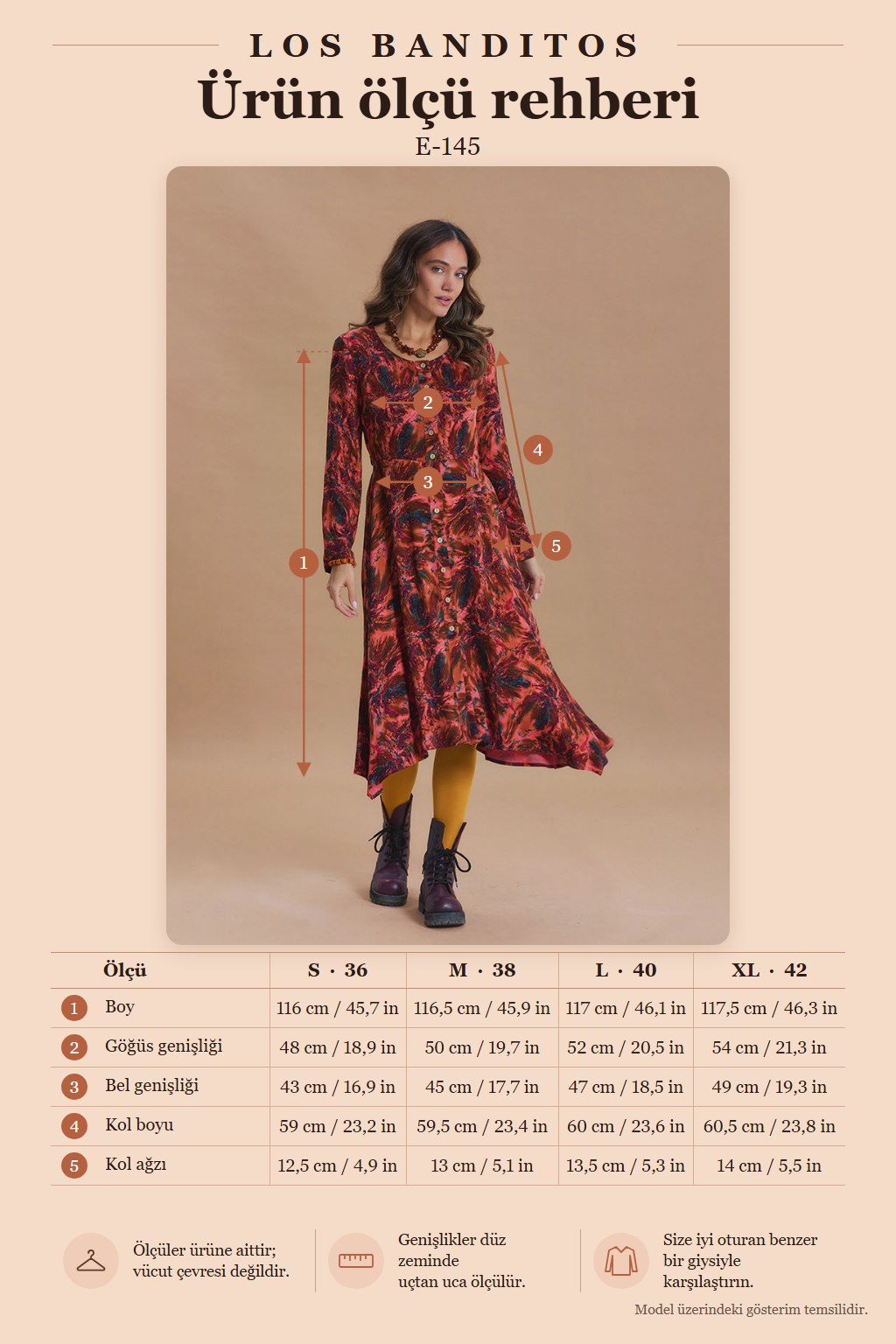 Boat Neck Asymmetric Cut Button Detail Coral Long Sleeve Dress