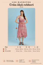 Wrap V-Neck Tiered Hem Bohemian Chic Tie-Dye Dress 6266