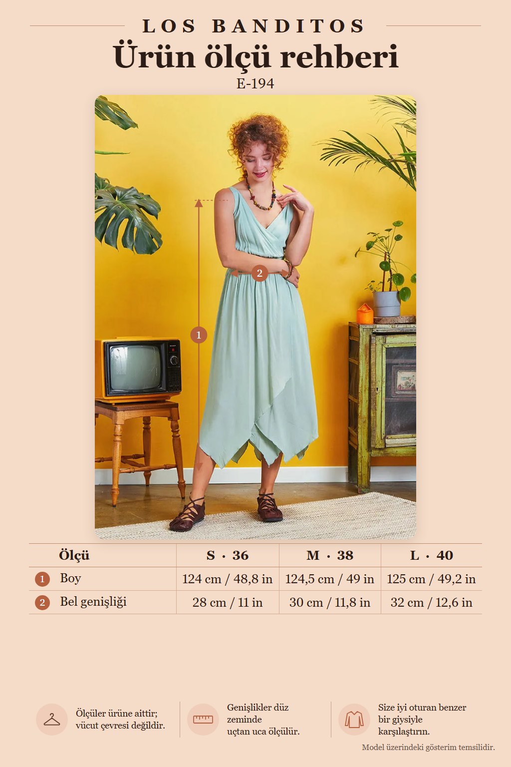 Wrap Collar Tiered Hem Bohemian Light Sage Chic Dress 5144
