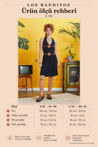 Wrap Neck Halter Neck Short Black Dress 5200