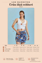 Elasticated Sleeveless Cowl Neck White Stylish Crop Blouse 6521