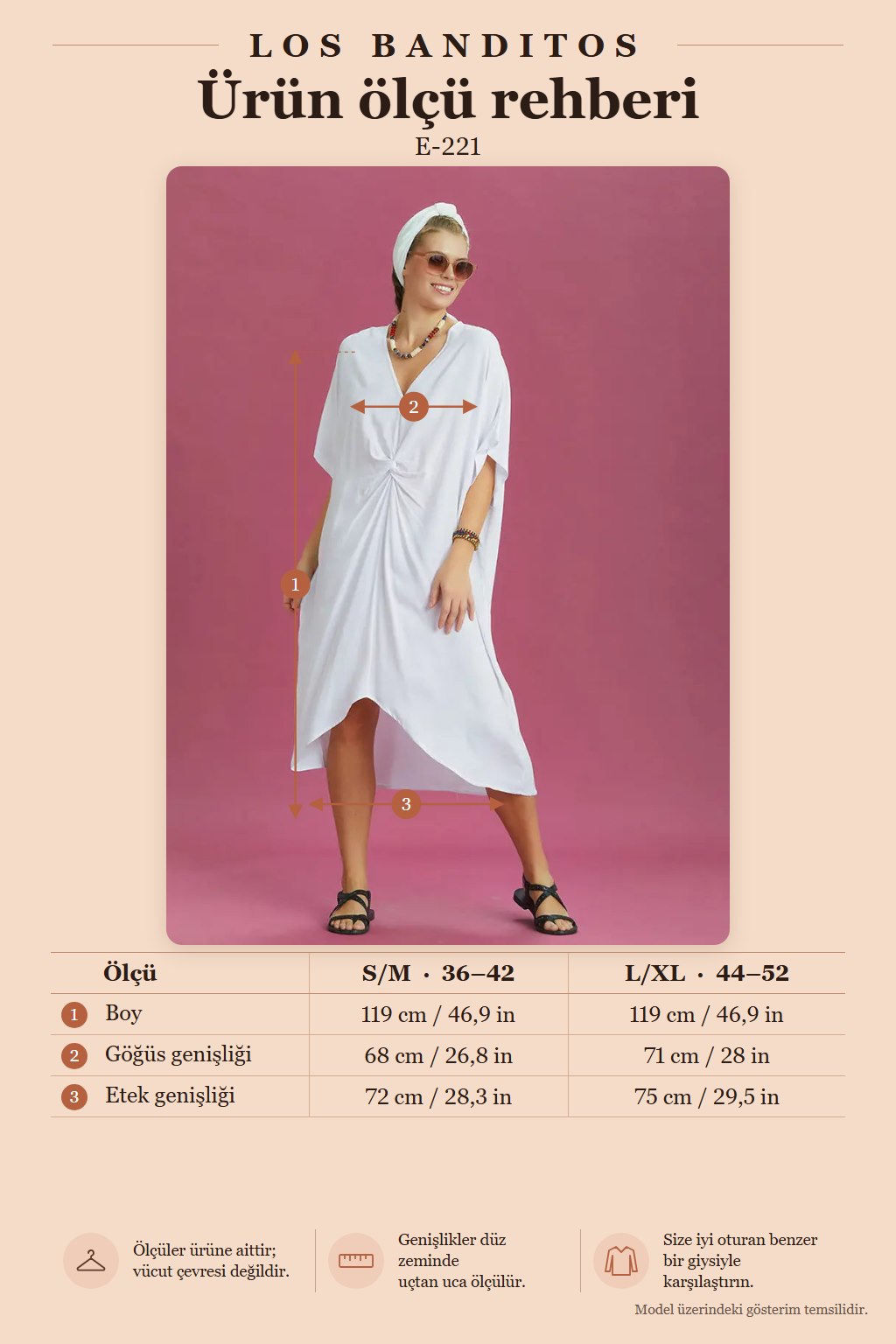 V-Neck Front-Knotted White Batwing Sleeve Dress 6485