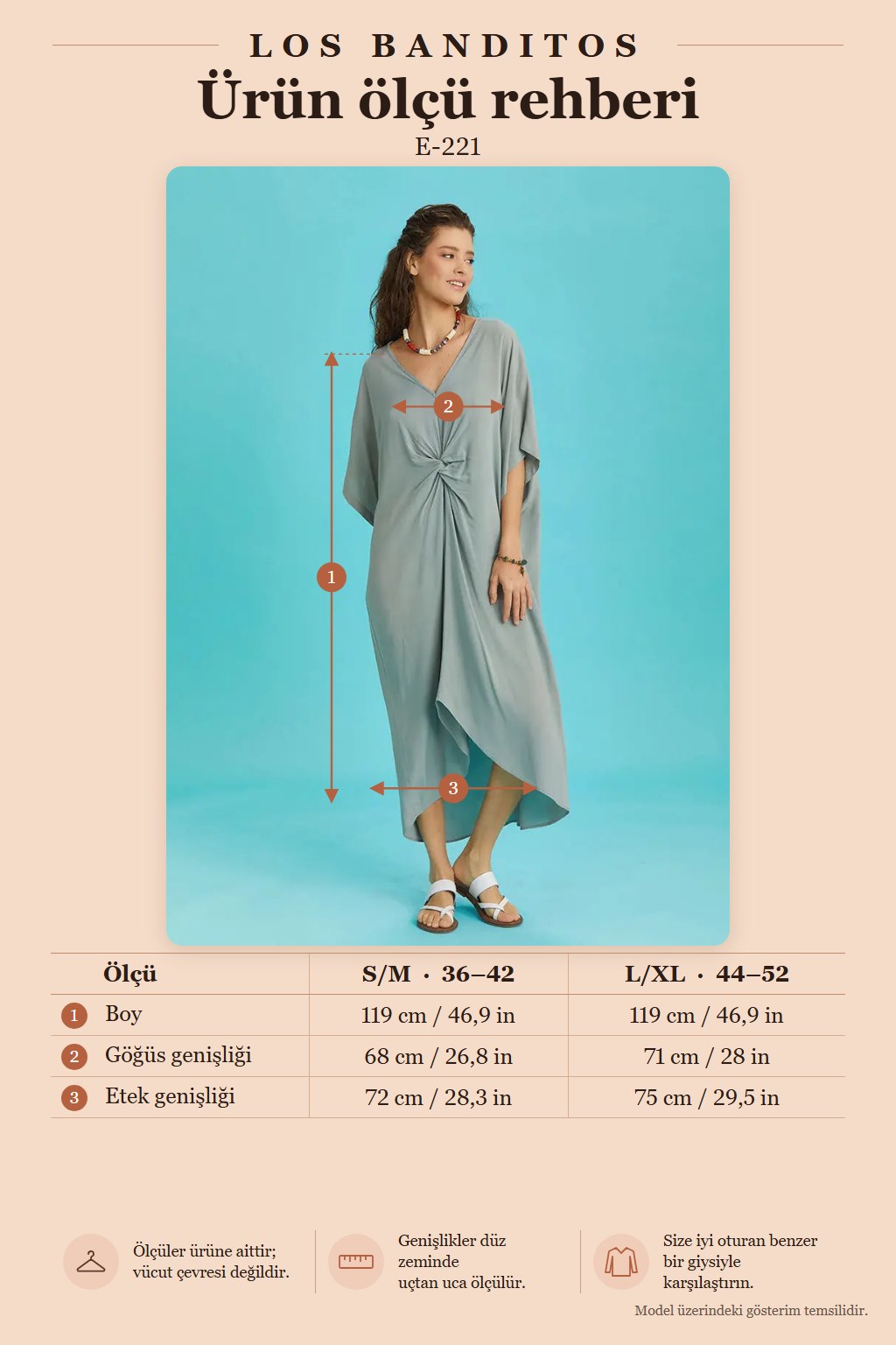 V-Neck Front-Knotted Green Batwing Sleeve Dress 6489
