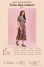 Ethnic Patterned Cut-Out Bohemian Dress with Back Window 6471