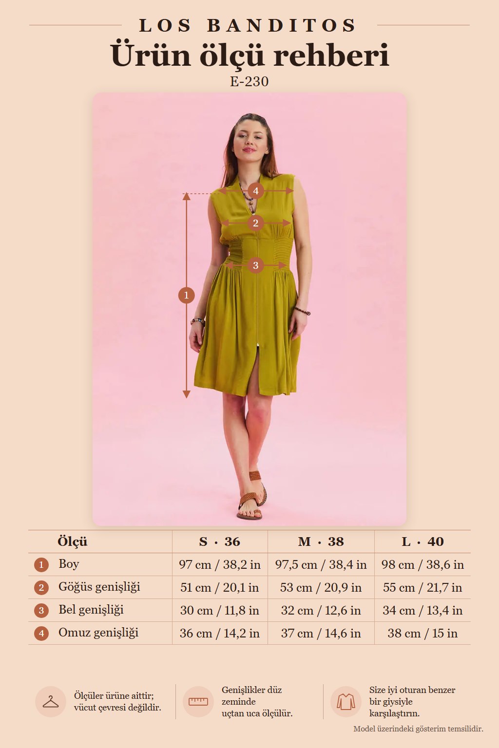 Stand-up Collar Zipper Detailed Olive Summer Dress 6759