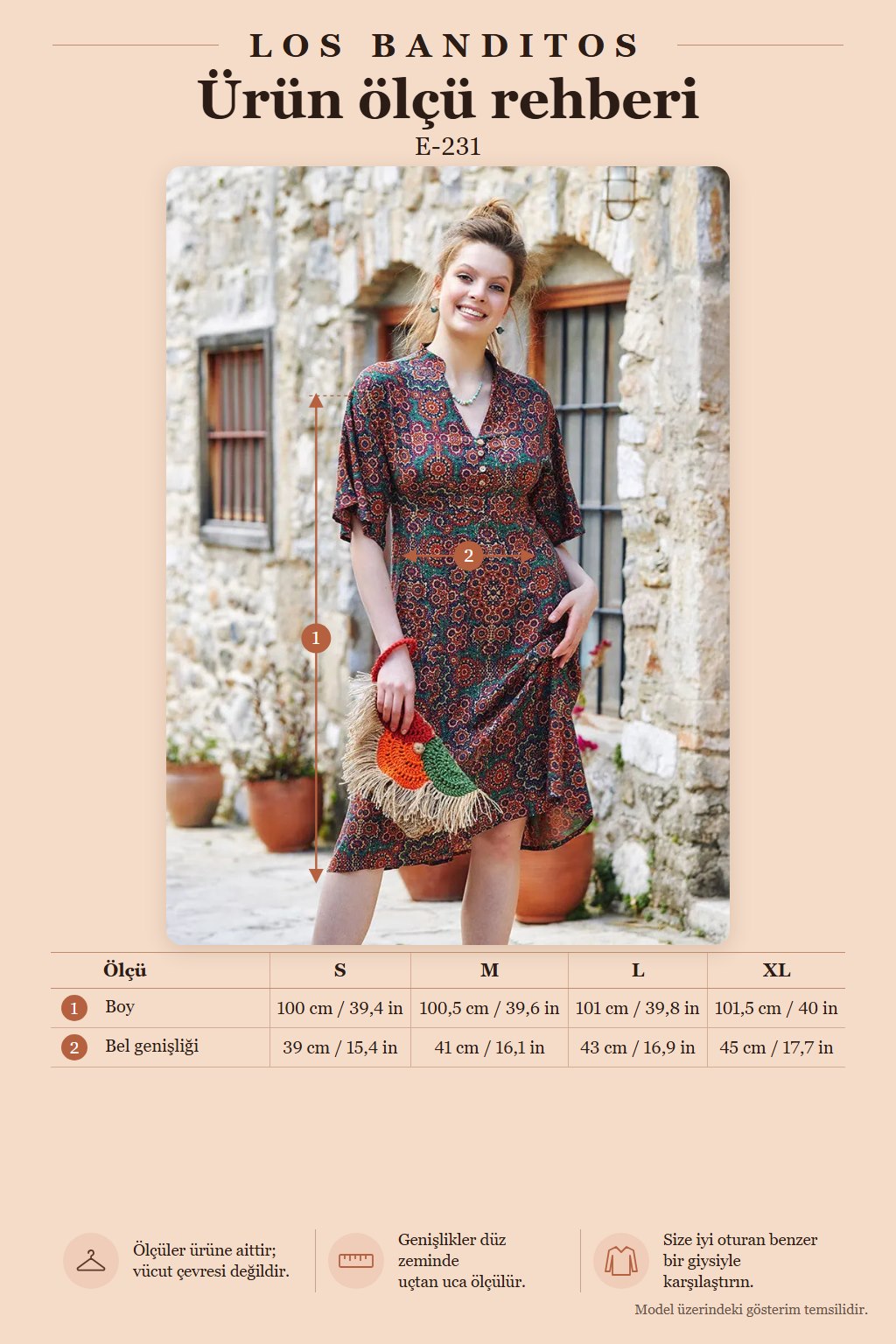 Patterned Button Detailed V-Neck Half Sleeve Green Midi Dress 6765