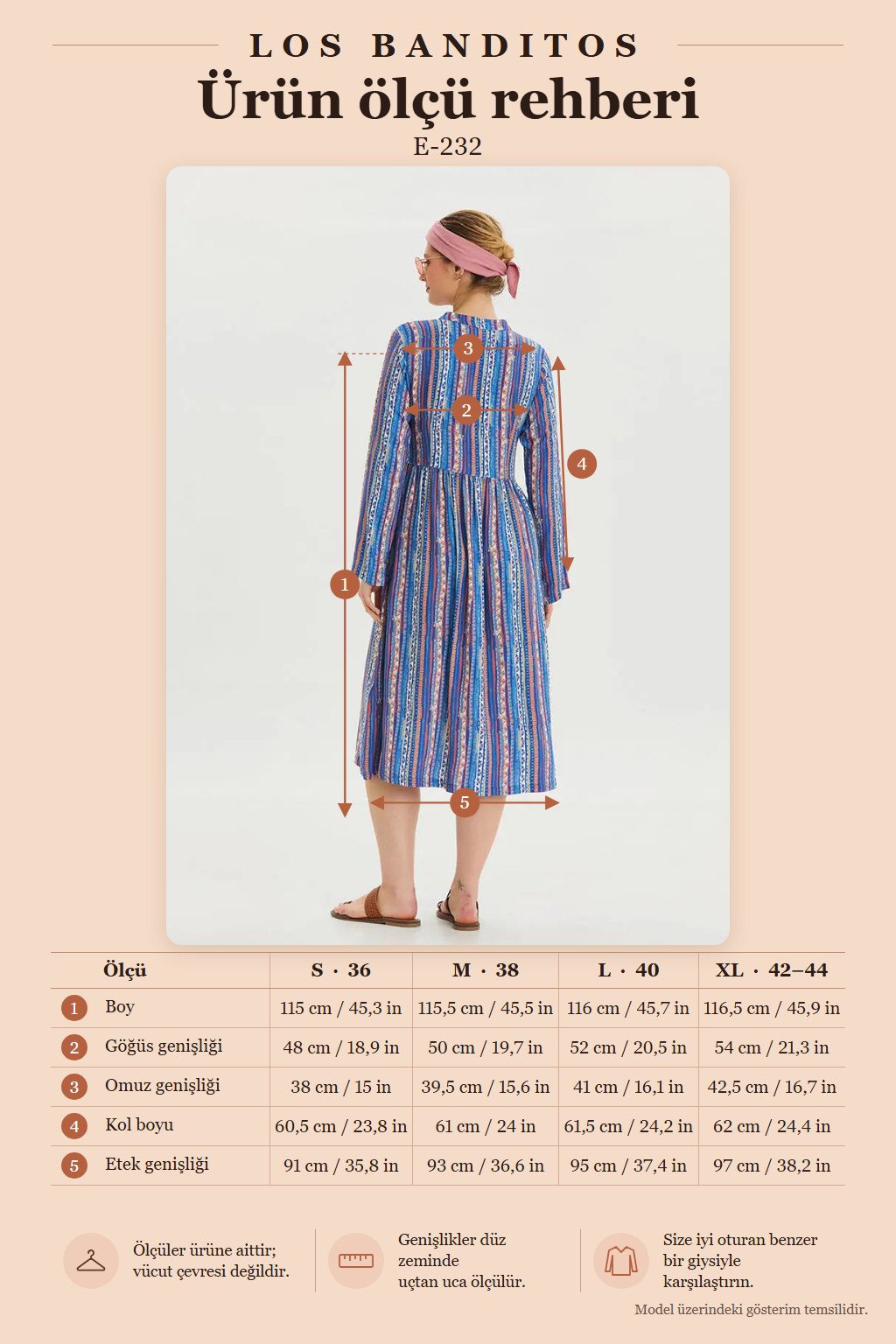 Blue Crew Neck Long Sleeve Dress with Button Detail 6761