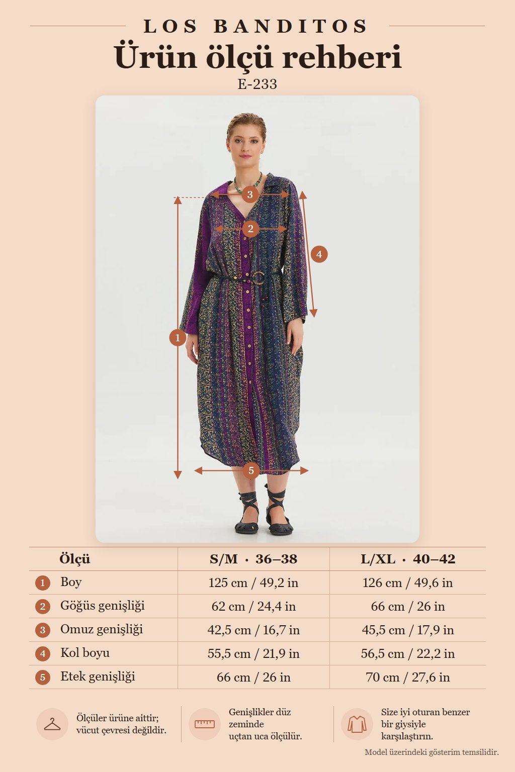 Shirt Collar Belt Detailed Purple Patterned Long Sleeve Dress 6768