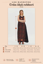 Crew Neck Pocket Detail Black Long Dress 6824