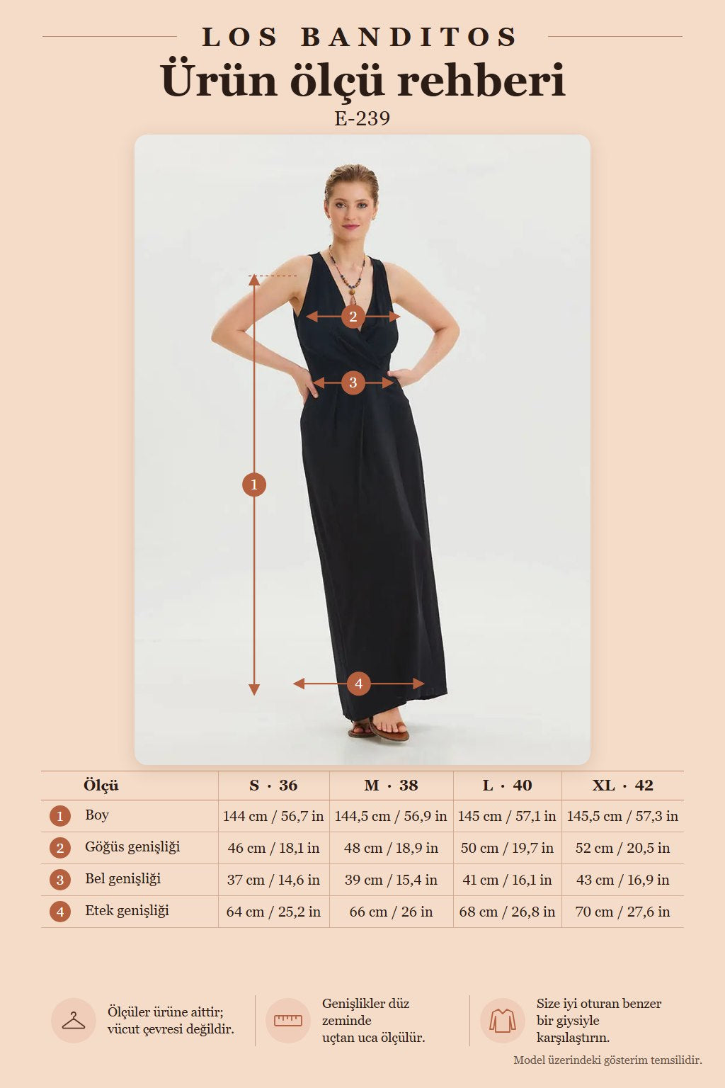 V-Neck Slit Detail Black Maxi Dress 6773
