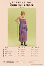 Strapless Lilac Flared Dress with Chest Pocket Detail 6779