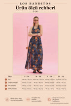 V-Neck Slit Blue Casual Dress 6962