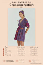V-Neck Elastic Waist Backless Purple Mini Dress 6885