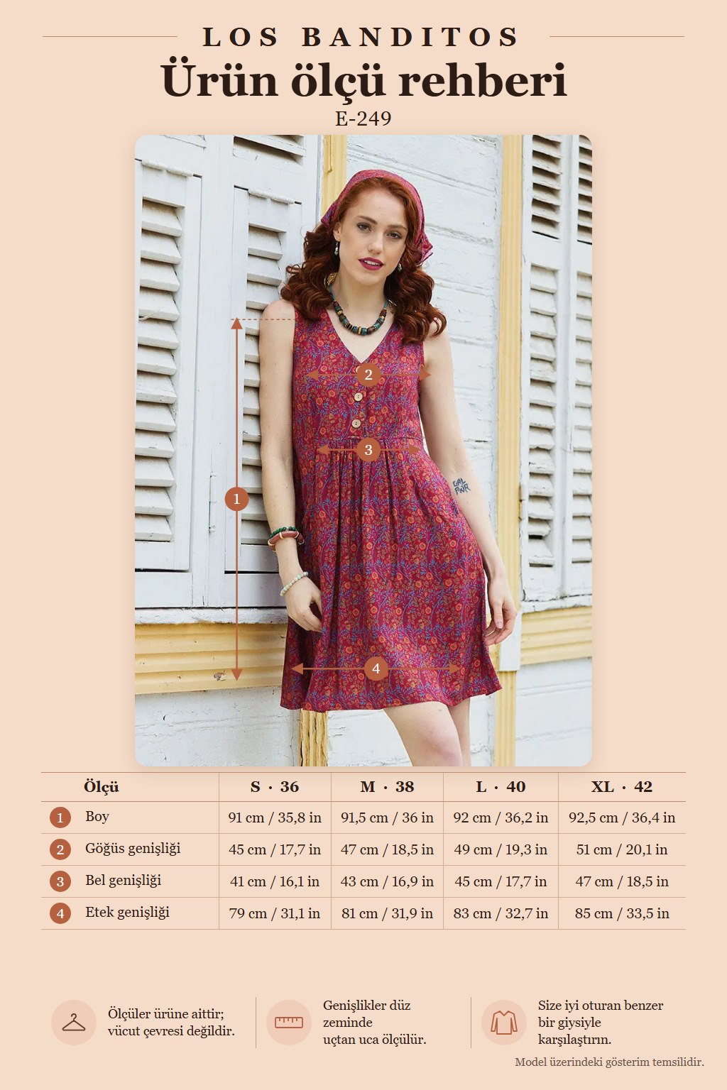 V-Neck Button Detail Sleeveless Red Ethnic Dress 7357