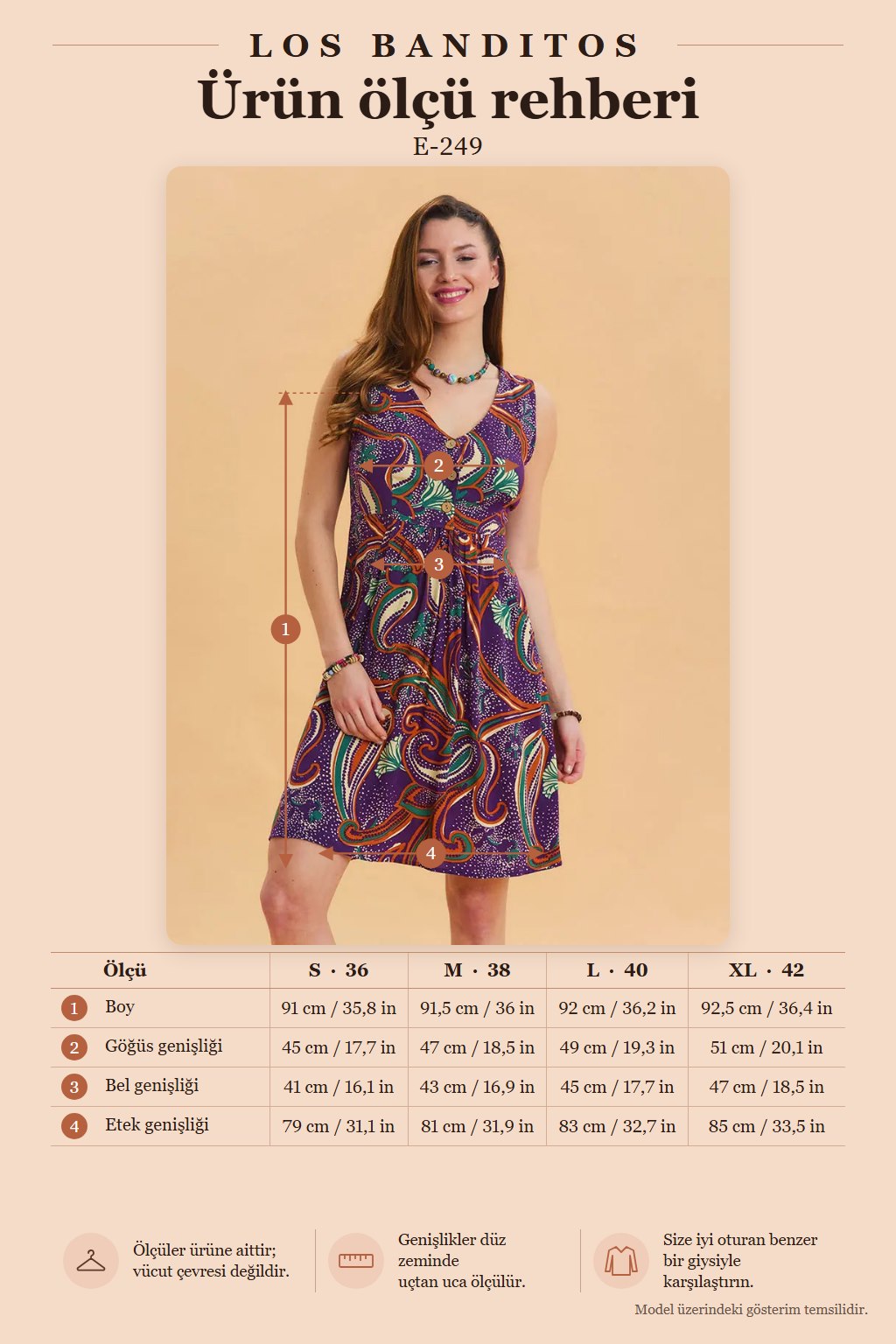 V-Neck Button Detail Sleeveless Purple Bohemian Dress 6898